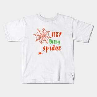 Itsy bisy spider halloween day gifts Kids T-Shirt